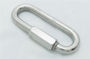 Picture of Type 316 Stainless Steel 
Quick Link With Large Opening Jaw